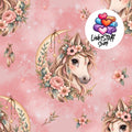 Meterware Stoff Pony boho Farbauswahl