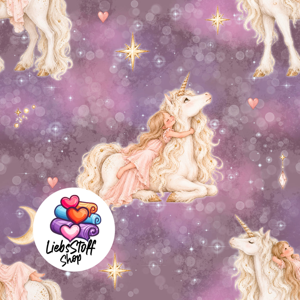 Meterware Stoff Mein Einhorn
