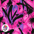 Meterware Stoff Cool Pink Graffiti
