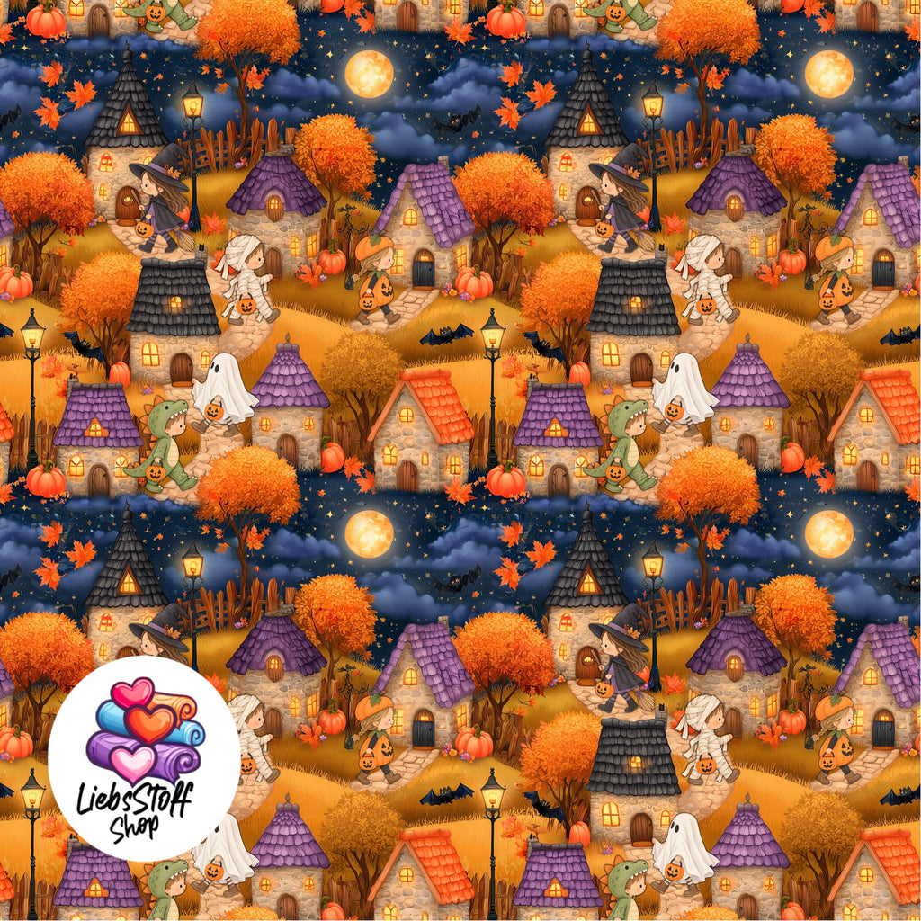 Meterware Stoff Halloween Kinder