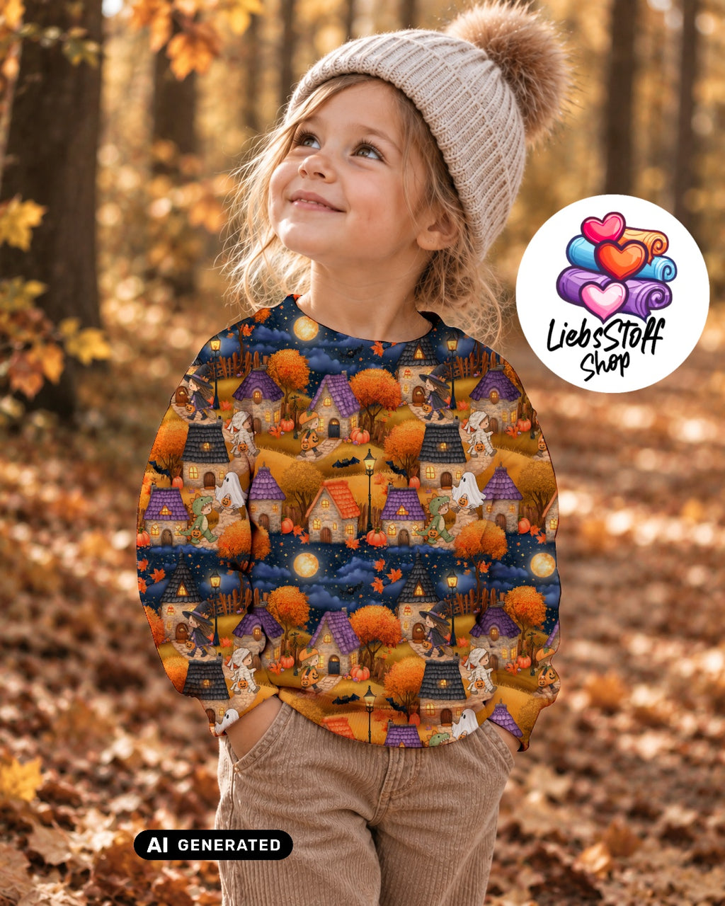 Meterware Stoff Halloween Kinder