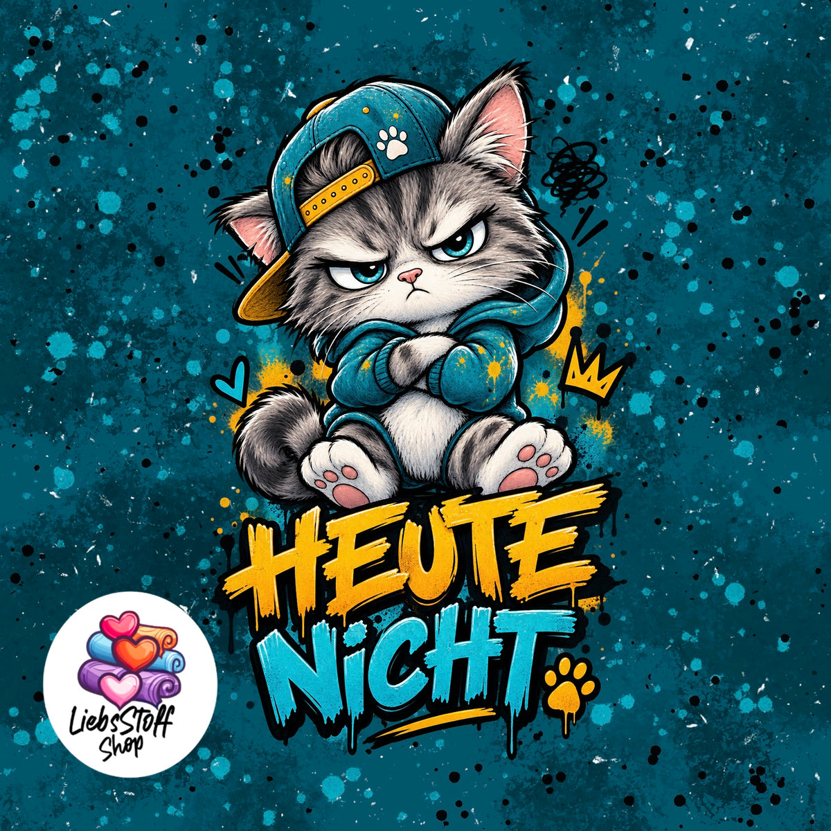 Meterware Stoff Panel Heute Nicht