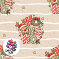Meterware Stoff HoHoHo Rudolf Weihnachten Farbauswahl