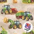 Meterware Stoff Landwirtschaft Fahrzeuge Farbauswahl