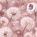 Meterware Stoff Pusteblume Rosa