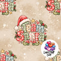 Meterware Stoff Team Santa Weihnachten Farbauswahl