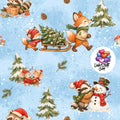 Meterware Stoff Tiere Weihnachten Farbauswahl